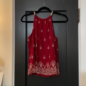 Burgundy Halter Top